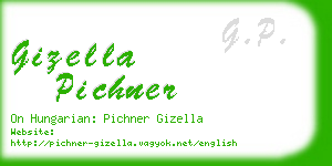 gizella pichner business card